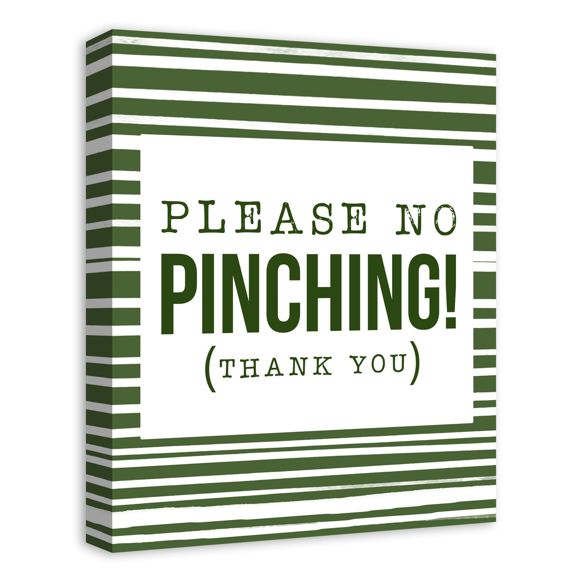 Please No Pinching 16" x 20" Canvas Wall Art